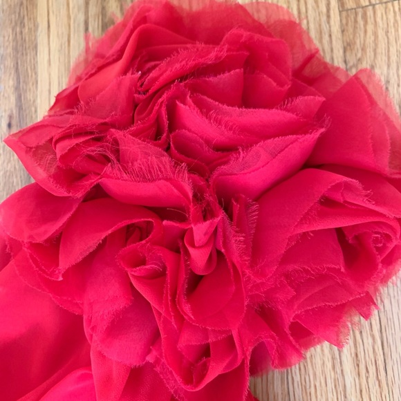 Tadashi Shoji one shoulder rose dress - Picture 3 of 4